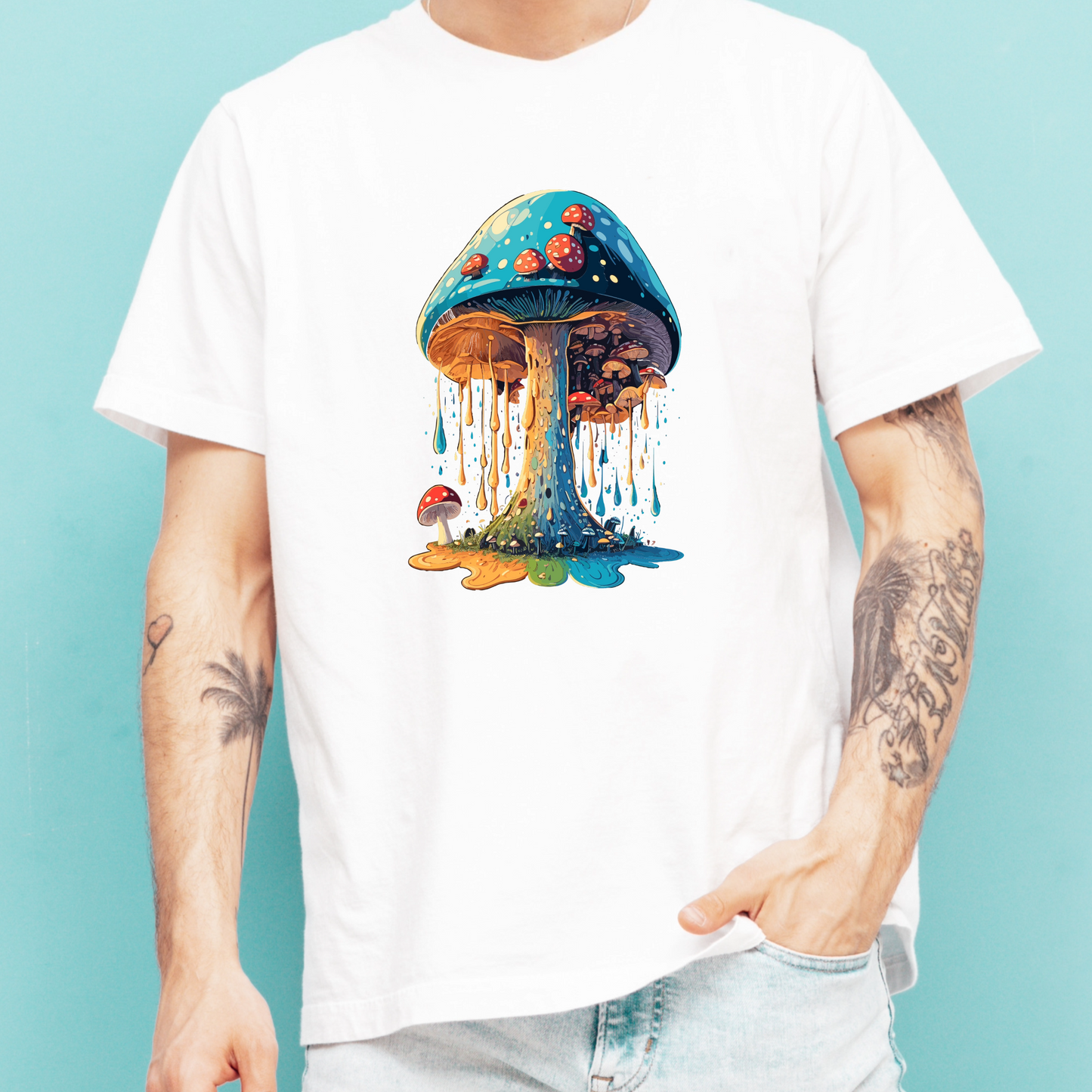 Mushroom T-Shirt For Toadstool T Shirt For Fungi TShirt For Cottagecore Tee