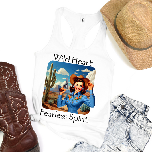 Wild Heart Fearless Spirit Cowgirl Tank Top