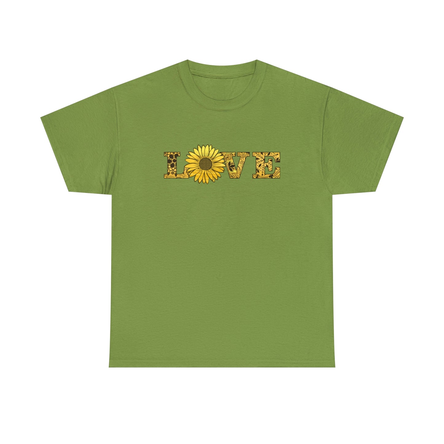 Sunflower T-Shirt For Woman TShirt With Love Graphic T Shirt With Floral Pattern Shirt With Fall Flower TShirt For Garden T Shirt Women's Fall Shirt