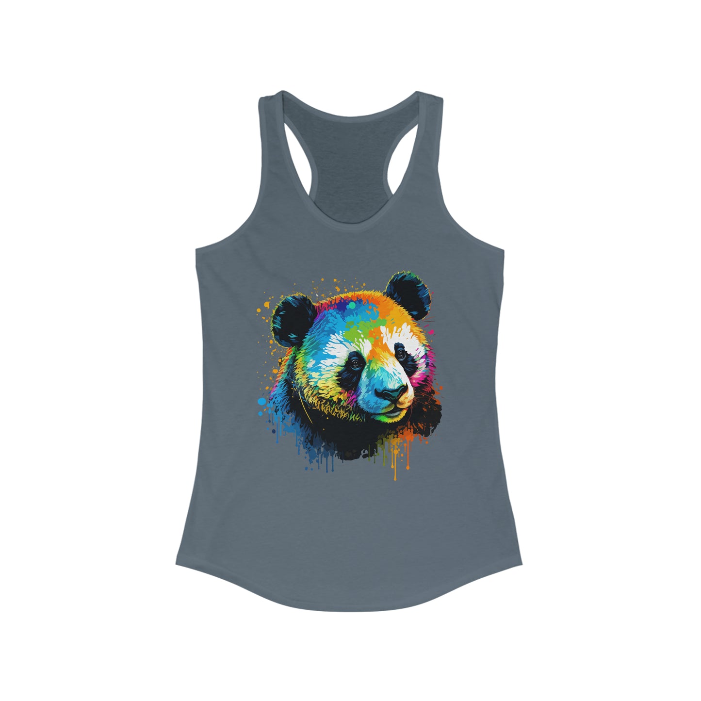 Panda Tank Top With Colorful Panda Shirt For Zoo Animal Tank Top With Pop Art Panda Gift Idea