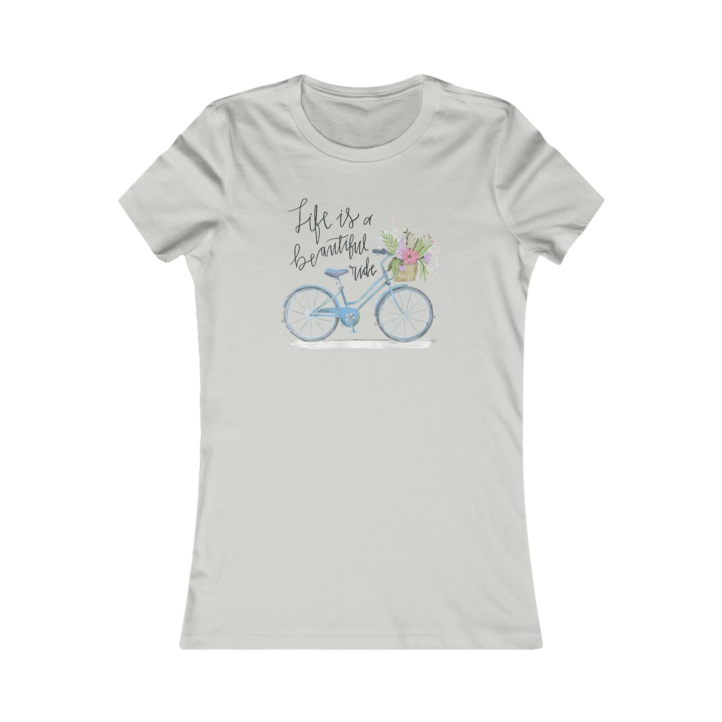 Bicycle T-Shirt For Beautiful Ride TShirt For Girl T Shirt For Woman Shirt For Feminine Bike Shirt For Bicycle Gift