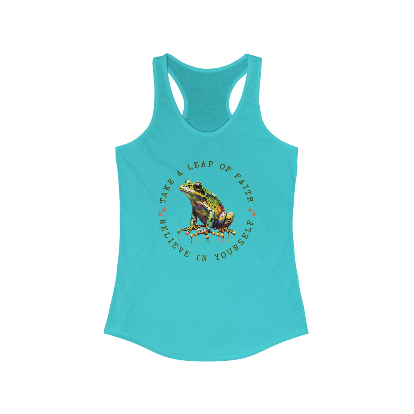 Frog Tank Top For Take A Leap Of Faith Shirt For Believe In Yourself Shirt For Lucky Frog Tank Top For Woman Tank Top With Cute Frog Shirt For Gift