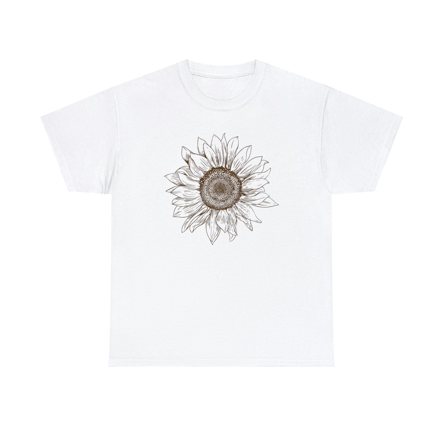 Sunflower T-Shirt With Floral Print TShirt With Flower T Shirt For Gardener Shirt For Fall Flower T-Shirt For Minimalist