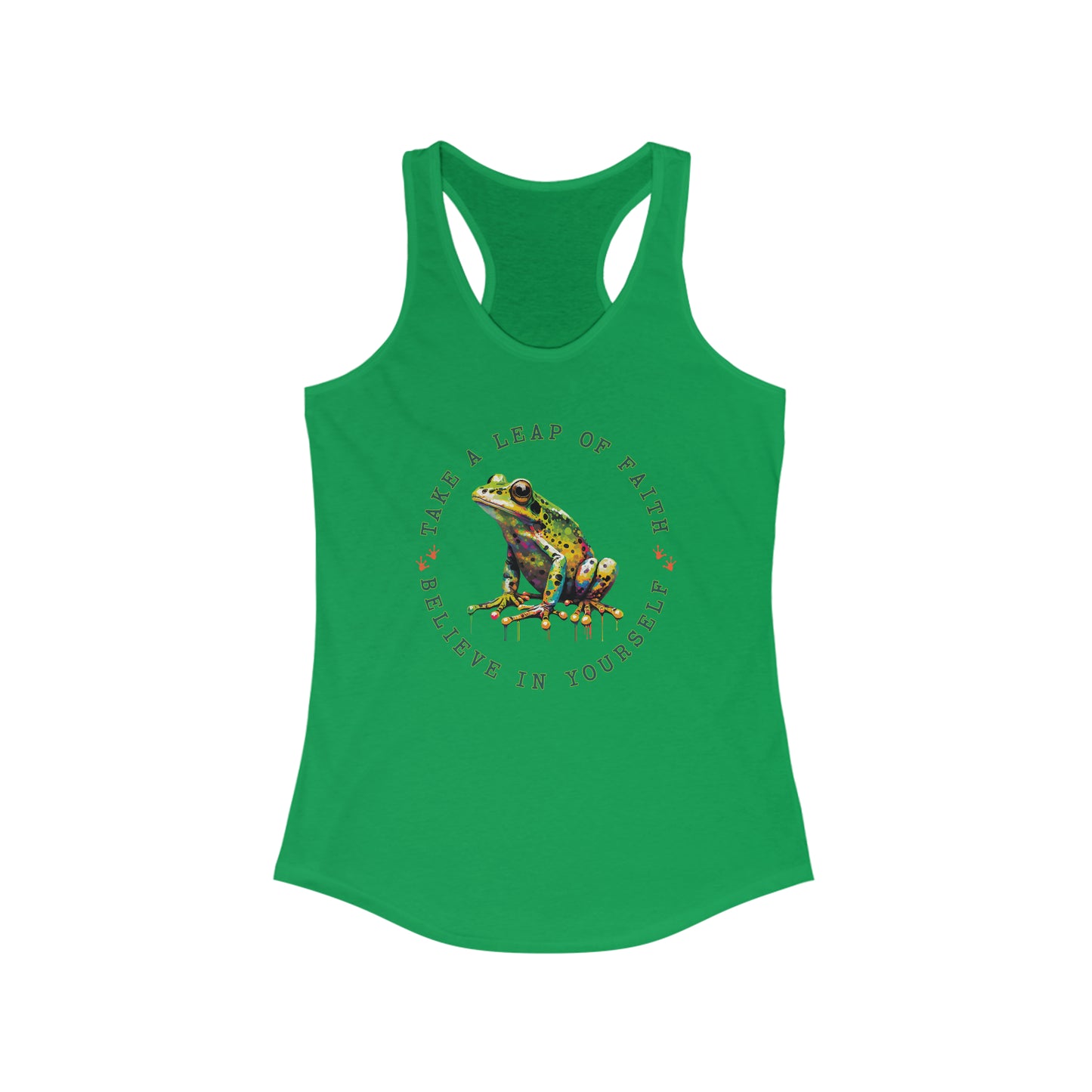 Frog Tank Top For Take A Leap Of Faith Shirt For Believe In Yourself Shirt For Lucky Frog Tank Top For Woman Tank Top With Cute Frog Shirt For Gift