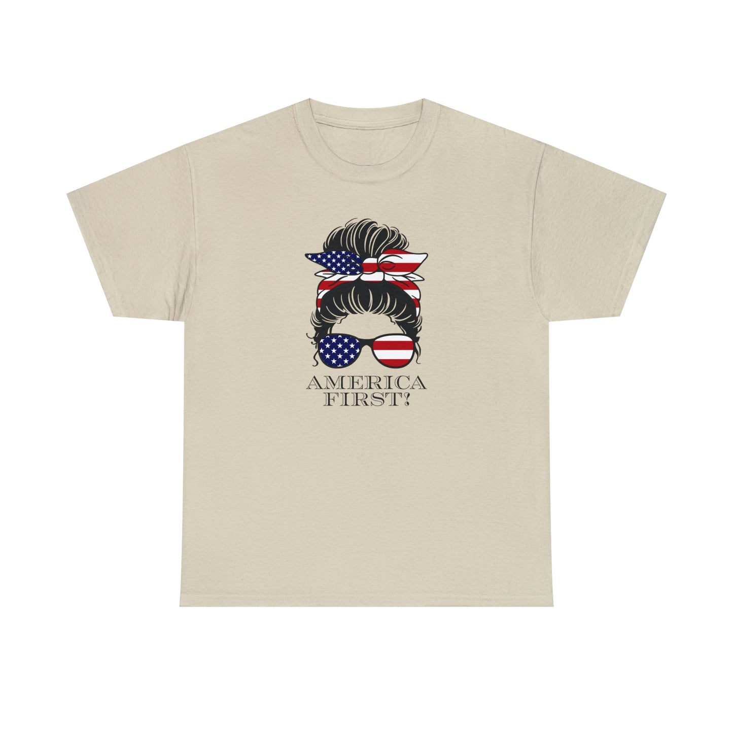 America First Patriotic T-Shirt For Female Patriot Tshirt Conservative Shirts Patriotic T Shirt Conservative Gifts For Patriotic Women