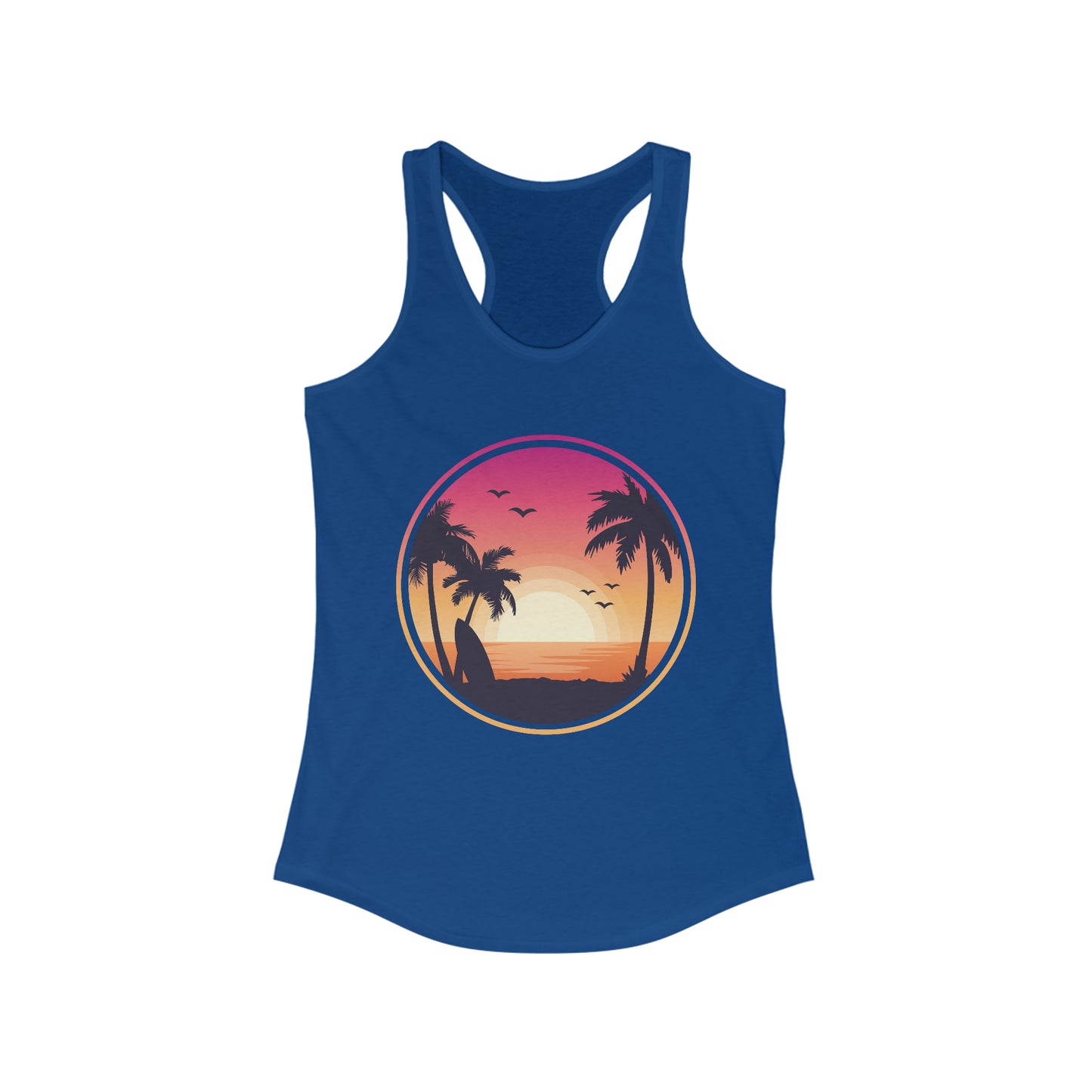 Tropical Sunset Tank Top For Woman Sunset Tank With Palm Tree Top For Summer Shirt For Beach Vibes Tank Top