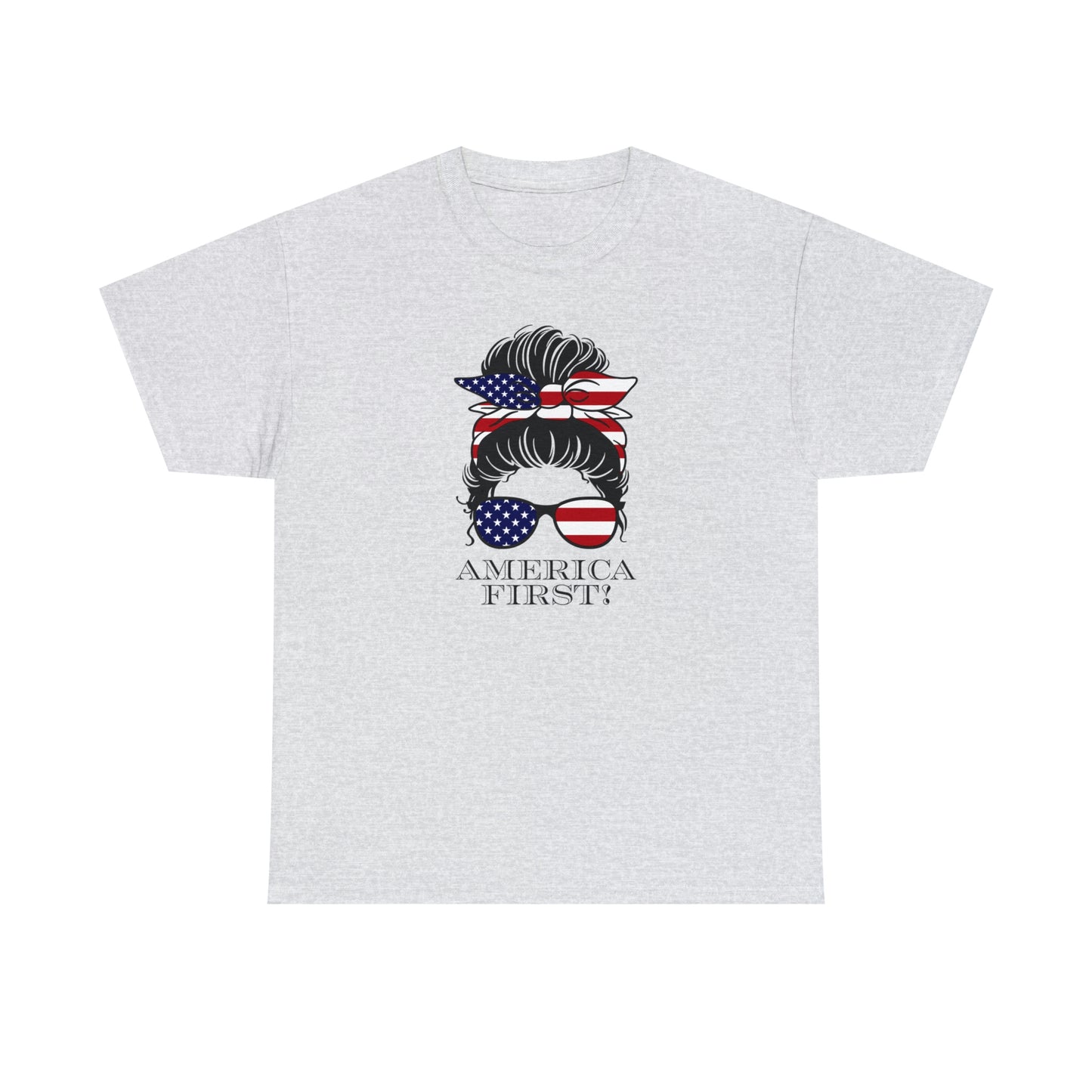 America First Patriotic T-Shirt For Female Patriot Tshirt Conservative Shirts Patriotic T Shirt Conservative Gifts For Patriotic Women