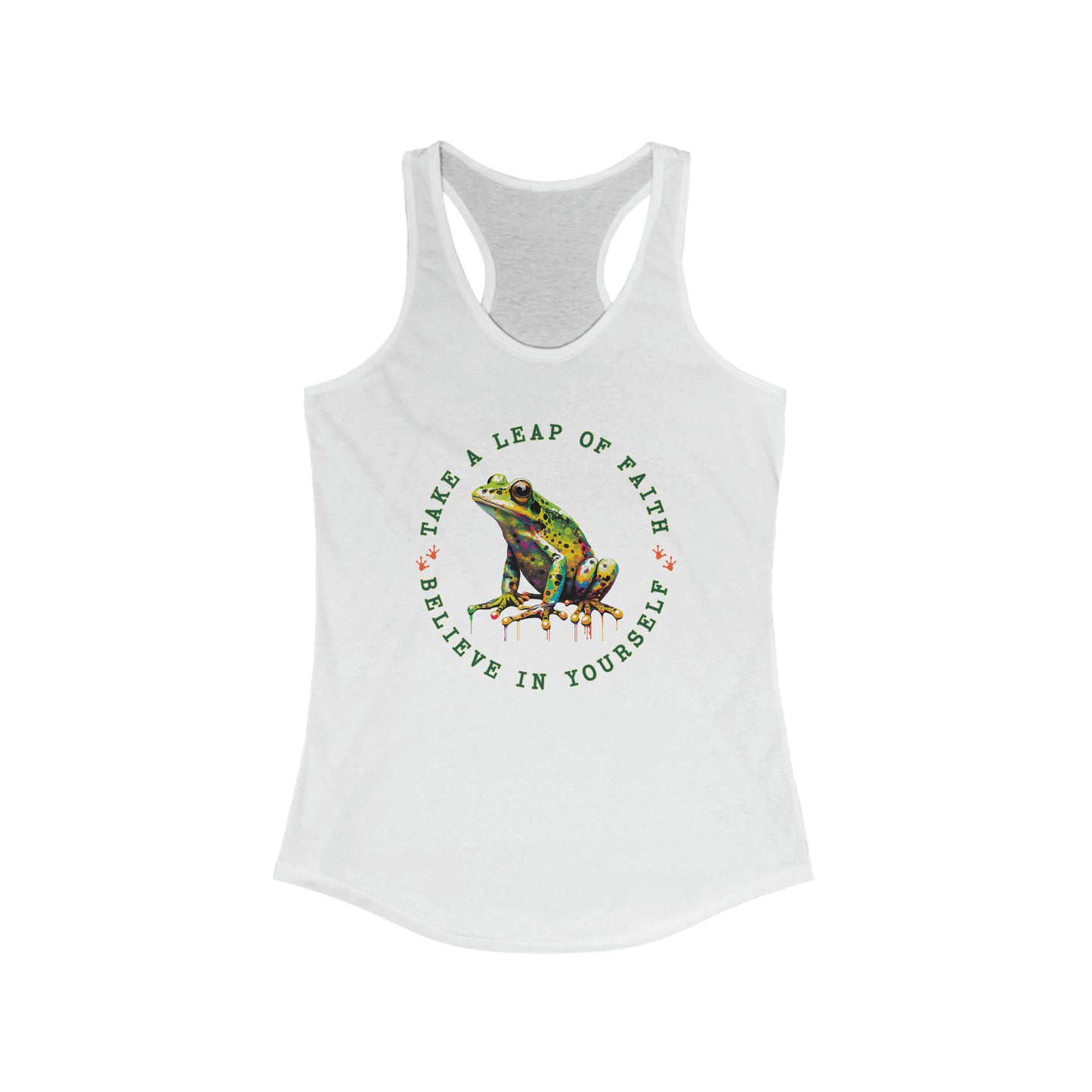 Frog Tank Top For Take A Leap Of Faith Shirt For Believe In Yourself Shirt For Lucky Frog Tank Top For Woman Tank Top With Cute Frog Shirt For Gift